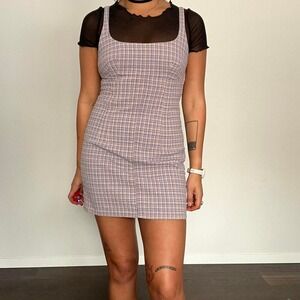 Square neck mini dress